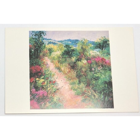 4"x6" Postcard Print NATURE PATH by Texas Impressionist Painter HENRIETTA MILAN - Picture 1 of 2